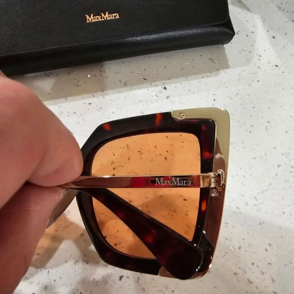 Max Mara Tortoiseshell Square Sunglasses